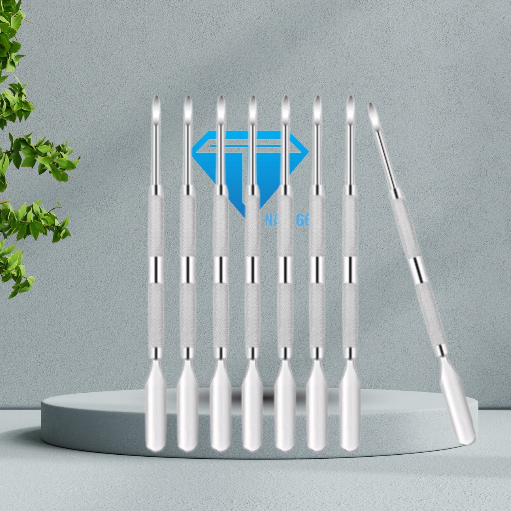 Cây đẩy da chết móng nail ,que nạo bào sủi sơn tay bằng inox , Dụng cụ lấy khóe chân