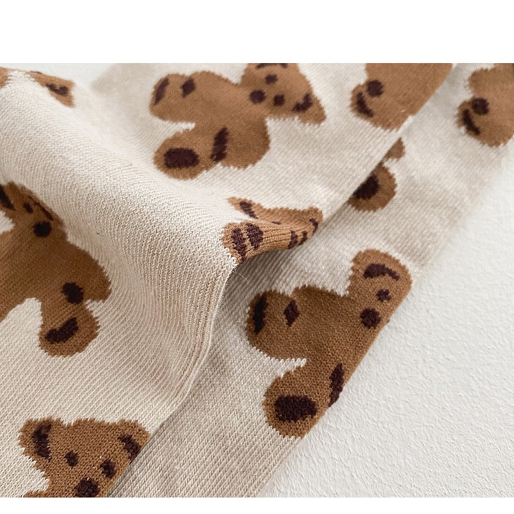 Vớ Dài Ngang Bắp Chân In Họa Tiết Hoạt Hình Phong Cách Hàn Quốc Cho Bé Trai Và Gái