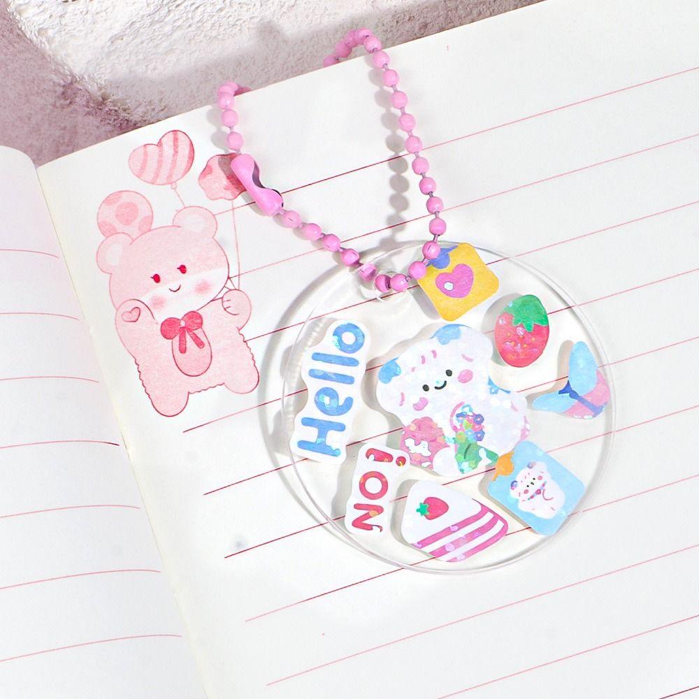 ANEMONE Goo Bộ Thẻ Nhãn Dán Trang Trí Túi Xách Bằng PVC Chống Nước