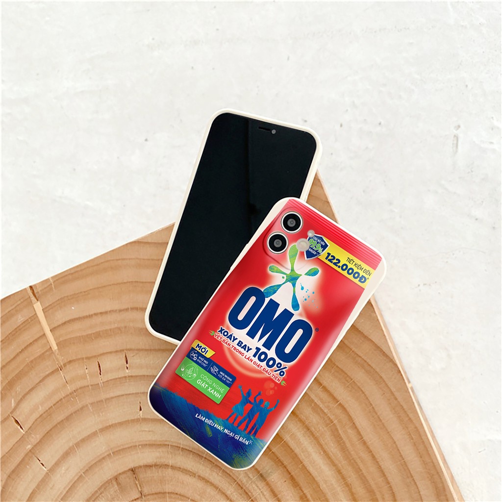 Ốp iphone - Ốp lưng iphone cạnh vuông bảo vệ camera túi bột giặt vỏ kẹo nền bóng dành cho ip 6 đến 15promax - ng441