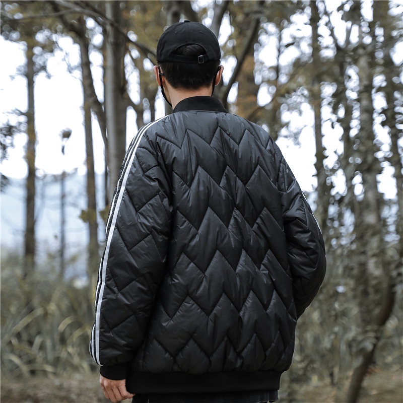 Áo Khoác Bóng Chày Chống Gió Thêu logo Adidas 100% Thời Trang Mùa Đông Cho Cặp Đôi