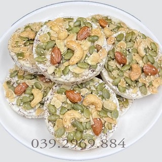 (COMBO 3 HỦ) Bánh nổ gạo lứt mix hạt dinh dưỡng thơm ngon, bánh kẹo ăn vặt - ăn kiêng