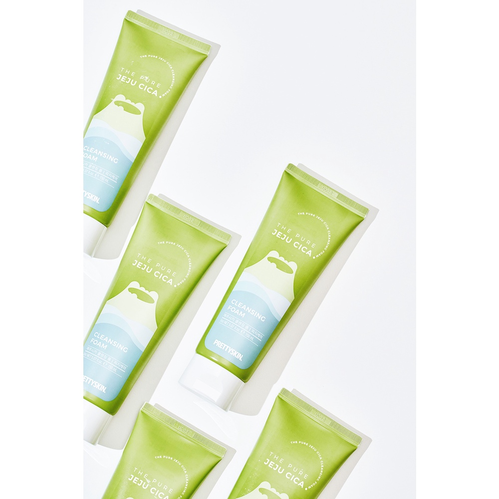 Sữa Rửa Mặt Chiết Xuất Rau Má Đảo Jeju Pretty Skin The Pure Jeju Cica Cleansing Foam 150ml