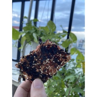 Cơm cháy gạo lứt rong biển, eatclean, ăn chay, giảm ăn, ăn kiêng