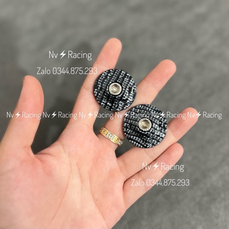 Bộ gù tay lái kiểu Salaya K2 nhúng Carbon gắn thông dụng nhiều dòng xe