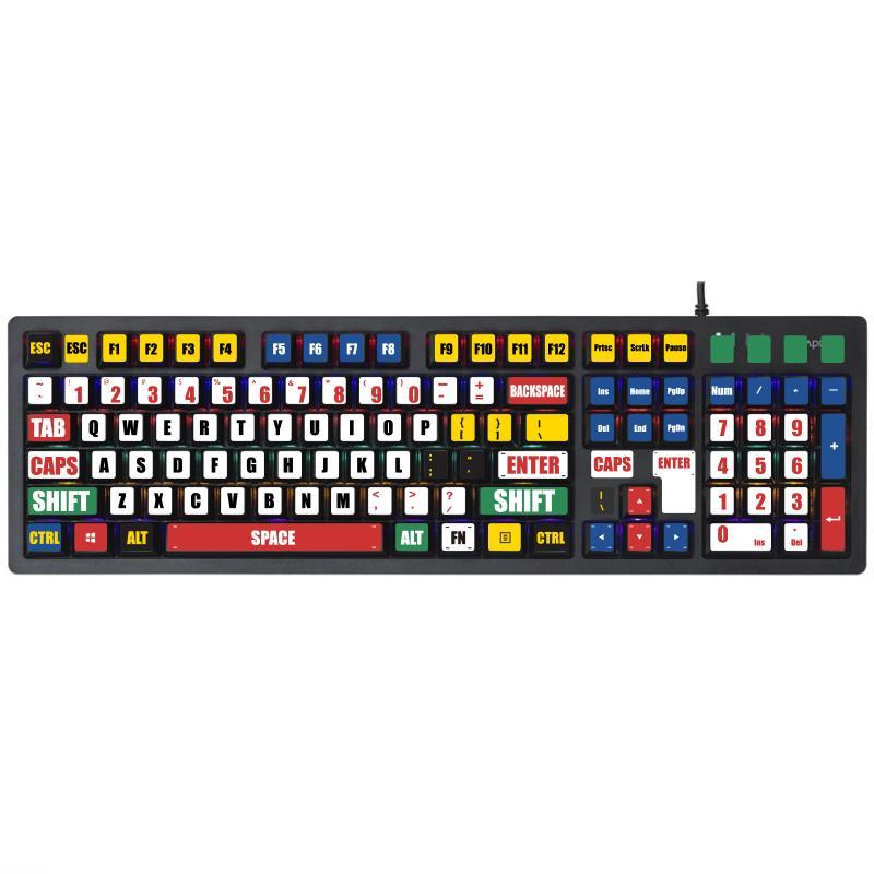 Miếng Dán Nút Bàn Phím Máy Tính In Chữ Tiếng Anh Màu Sắc