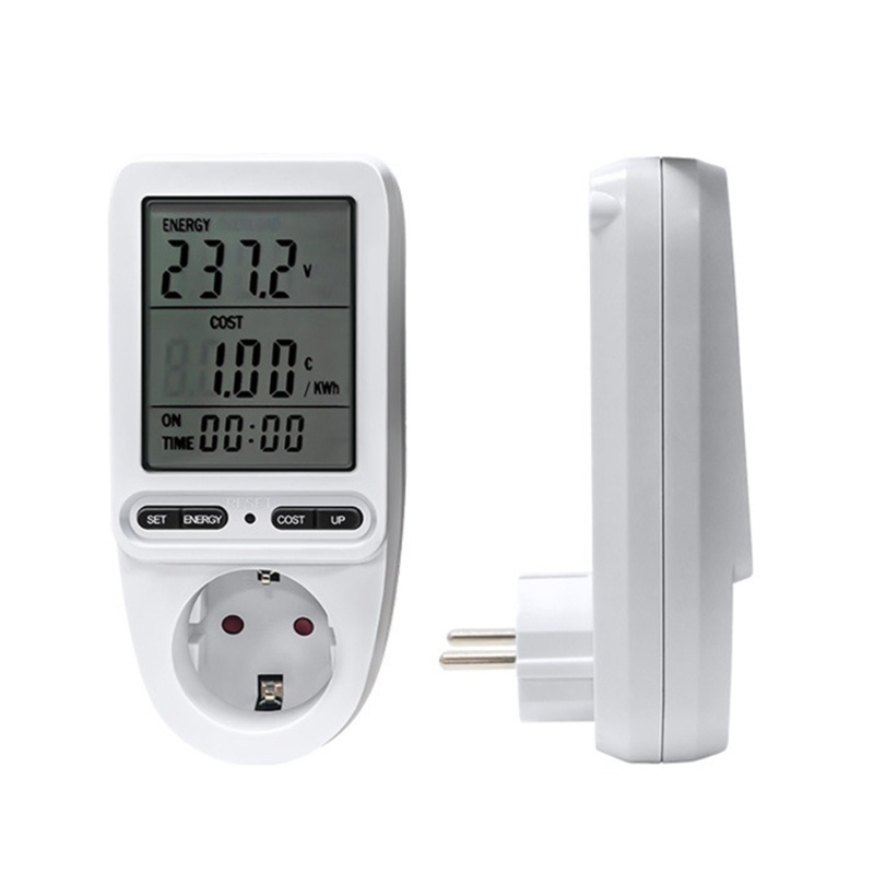 Đồng Hồ Đo Năng Lượng Điện Siêu Năng Lượng Mặt Trời Với Màn Hình LCD Bảo Vệ Quá Tải