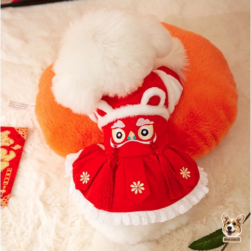 Áo Tết Thú Cưng 2023 - Quần áo Tết Chó Mèo - Áo Mèo Tết