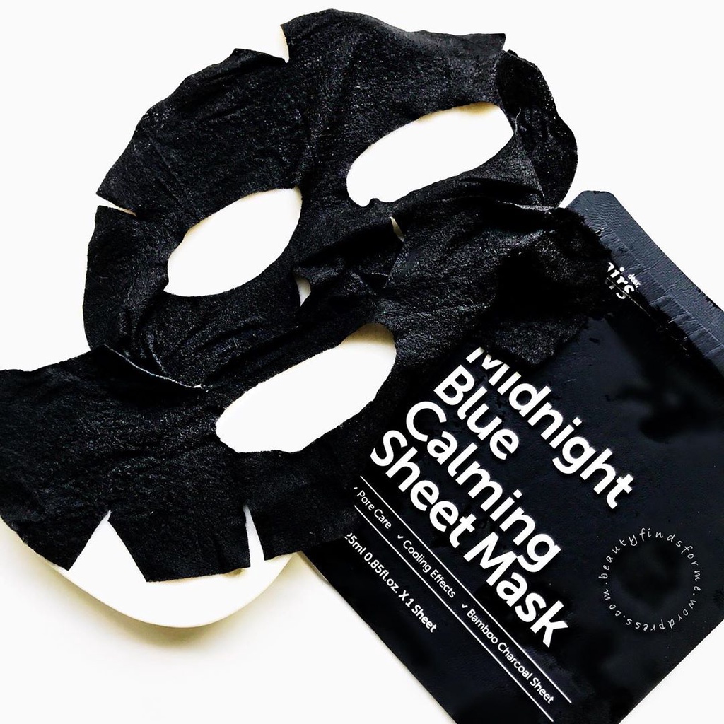 Combo 4 Dear, Klairs Midnight Blue Calming Sheet Mask 25ml+3 Rich Moist Soothing Tencel Sheet Mask 25ml