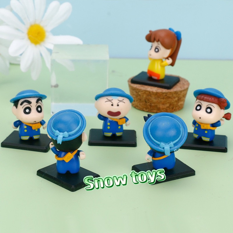 Mô hình Shin Cậu bé bút chì - Set Shin - Shinnosuke - Nohara Shinosuke Kazama Toru Sakurada Nene Sato Masao Bo - Cao 3cm