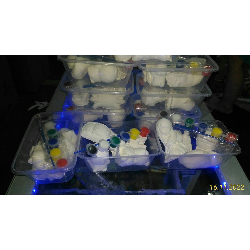 Hộp Tượng tô màu thạch cao 5-8cm