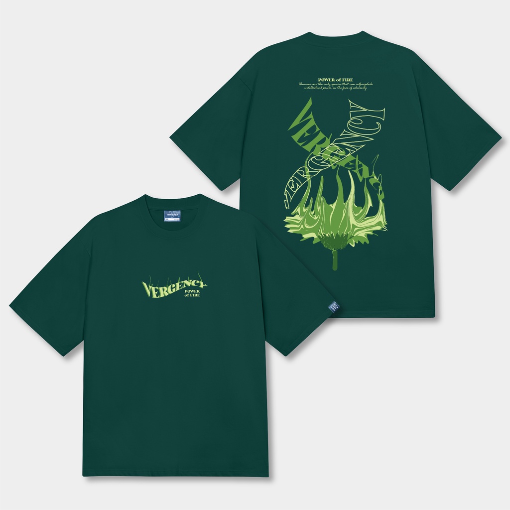 Áo thun nam nữ local brand unisex form rộng tay lỡ Vergency Fire/FIR hàng chính hãng 6 màu sắc