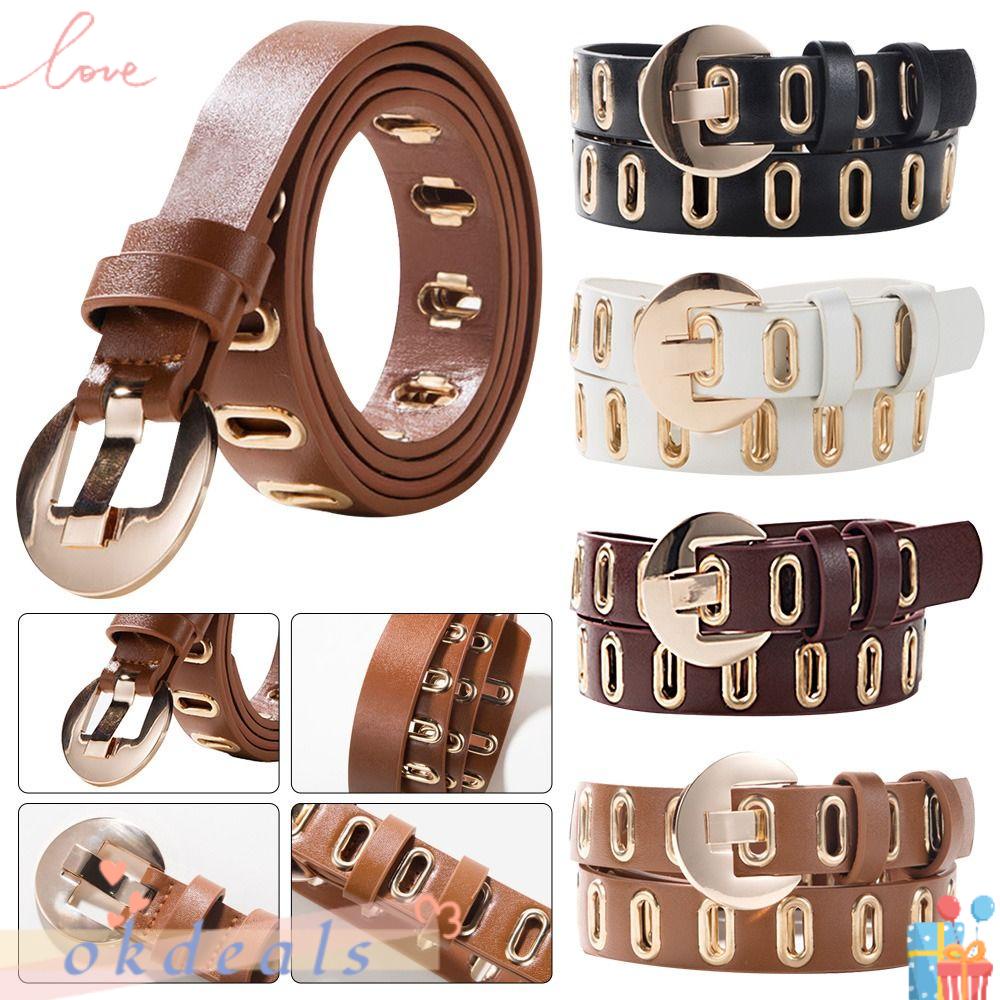 Thắt Lưng Da Bản Rộng Phong Cách Gothic Punk Cổ Điển Sang Trọng