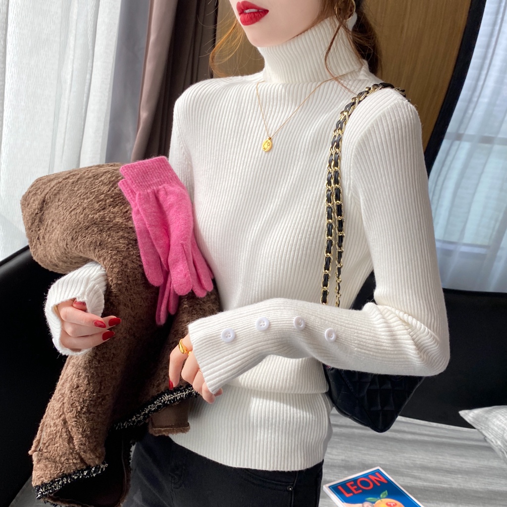 NRVP Áo Sweater Dài Tay Thiết Kế Đơn Giản Thời Trang Theo Phong Cách Hàn Quốc Cho Nữ