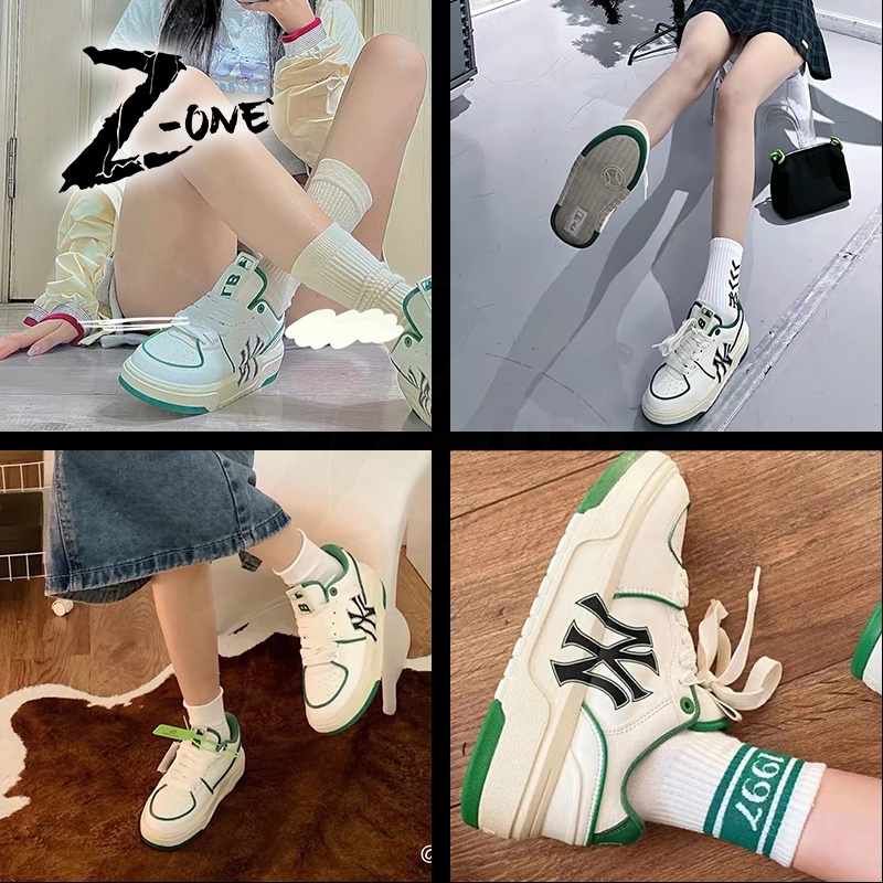 Giày Sneakers MLB NY Thời Trang Cá Tính Trẻ Trung Cho Nam Nữ