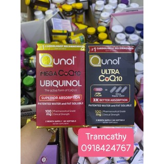 Viên uống hỗ tim mạch ngăn ngừa tai biến - đột quỵ Qunol Ultra Coq10 100mg