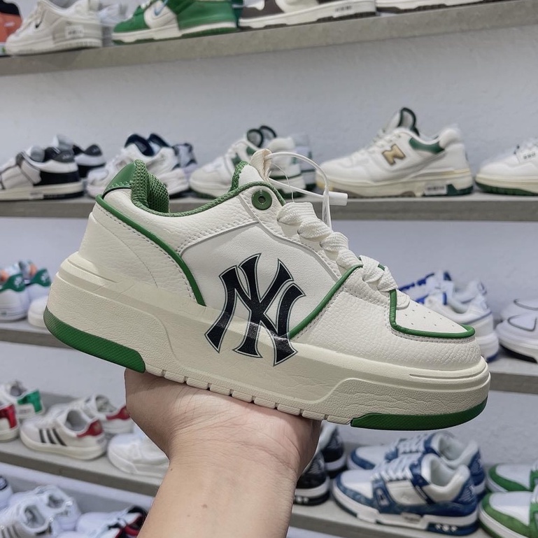 Giày MLB Chunky Liner New York Yankees White Black, Giày Sneaker MLB Chunky NY Đen Hàng Chuẩn Full Box | BigBuy360 - bigbuy360.vn