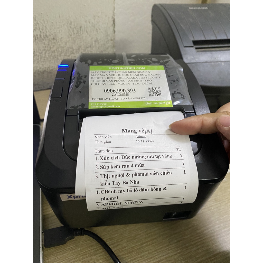 MÁY IN BẾP, MÁY IN BÁO CHẾ BIẾN Xprinter K200L