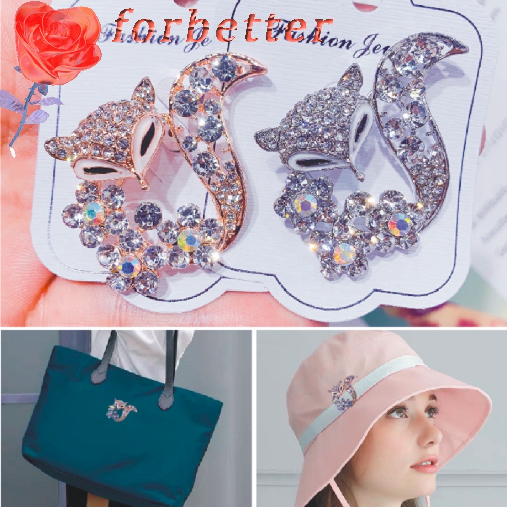 Ghim cài áo hình hoa đính đá phong cách hợp thời trang cho nữ