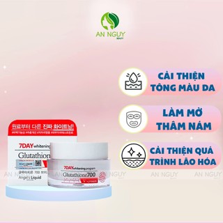Kem dưỡng 7days Whitening Program Glutathione700