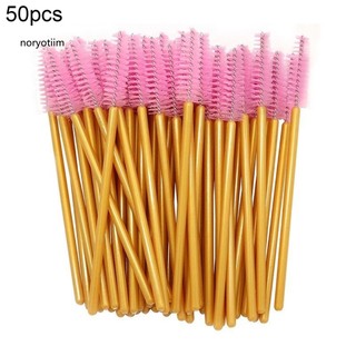 NOR| 50Pcs Disposable Mascara Wands Eyelash Brushes Applicator Makeup Tool Portable