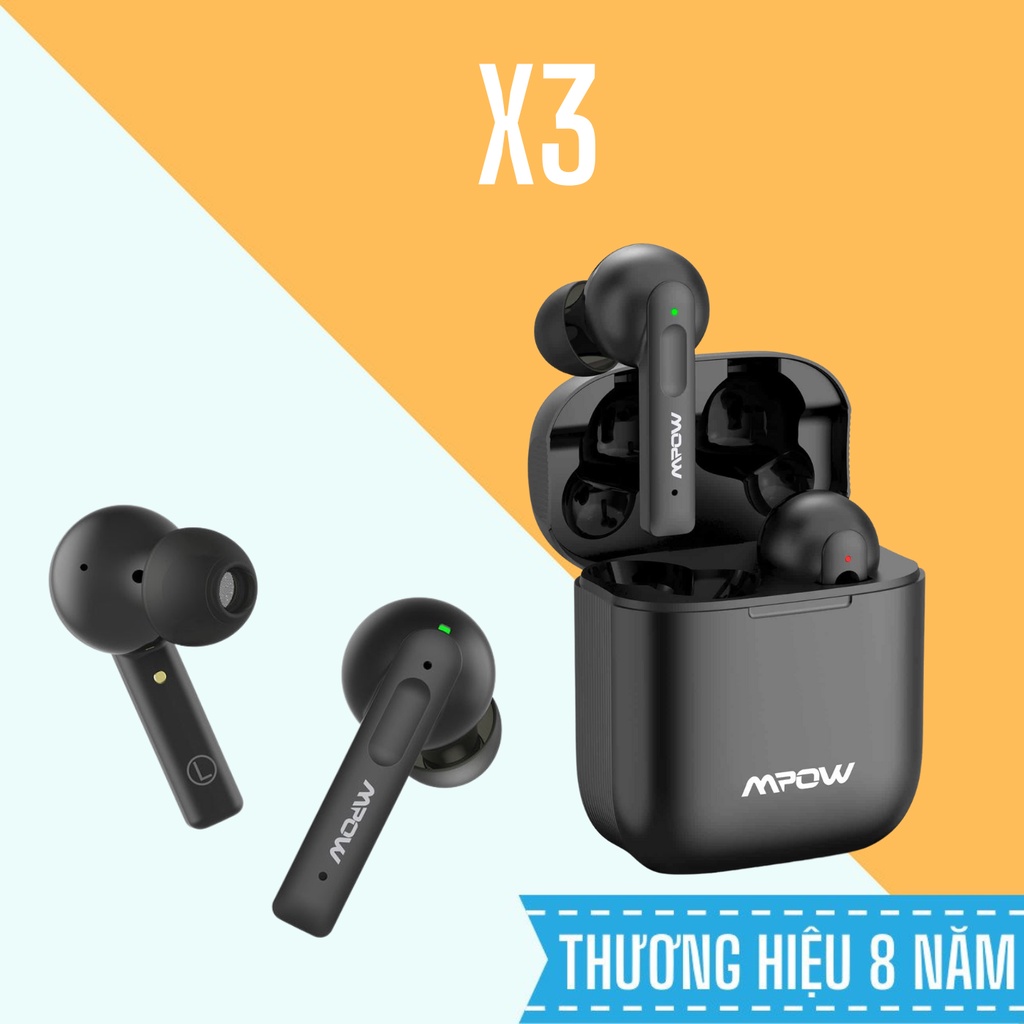 Tai nghe bluetooth Mp.ow X3 ANC Cao Cấp, Công nghệ chống ồn, Bảo hành 1 đổi 1 uy tín