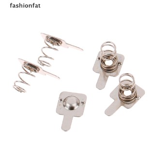 Set 10 Cặp Đĩa Lò Xo Thay Thế Bằng Kim Loại Màu Bạc Cho Pin AAA