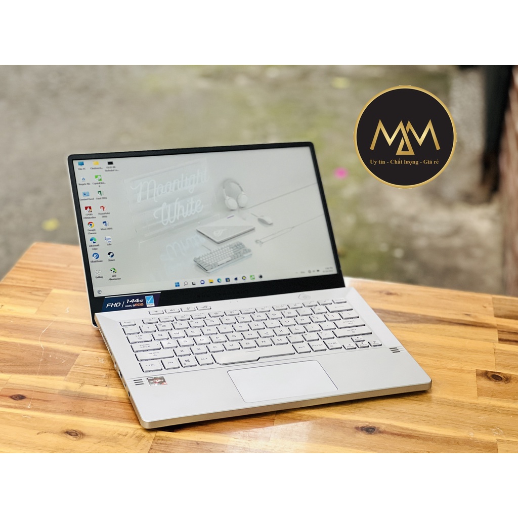 LAPTOP ASUS ROG ZEPHYRUS G14 GA401QM RYZEN 9 5900HS RAM 16GB SSD 1TB VGA RTX 3060 GAMING SIÊU MỎNG NHẸ 144HZ