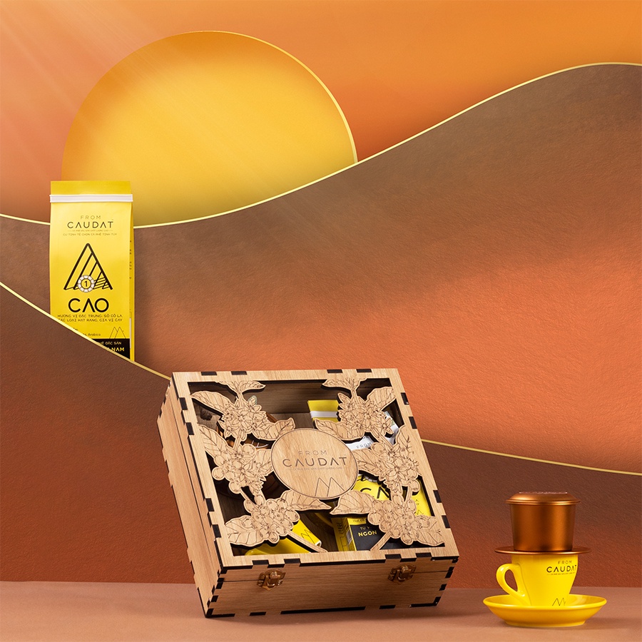 Bộ quà tặng cao cấp Nhỏ thương hiệu From Cầu Đất (FROM CAU DAT COFFEE)