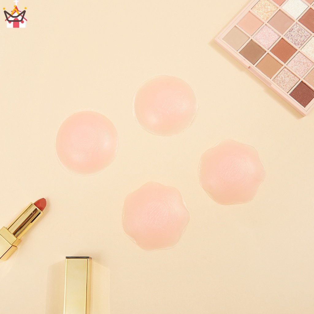 Miếng Dán Ngực Silicone Màu Trơn Chống Trầy Xước Cho Nữ