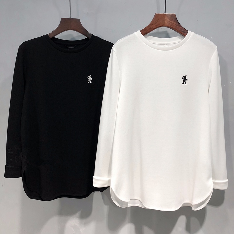 NRVP Áo Thun Nữ Dài Tay Dáng Rộng Phong Cách Hàn Quốc Thời Trang Mới 2023