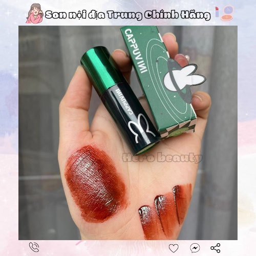 Son kem thỏ xanh Cappuvini bền màu lâu trôi My Galaxy Cao Cấp