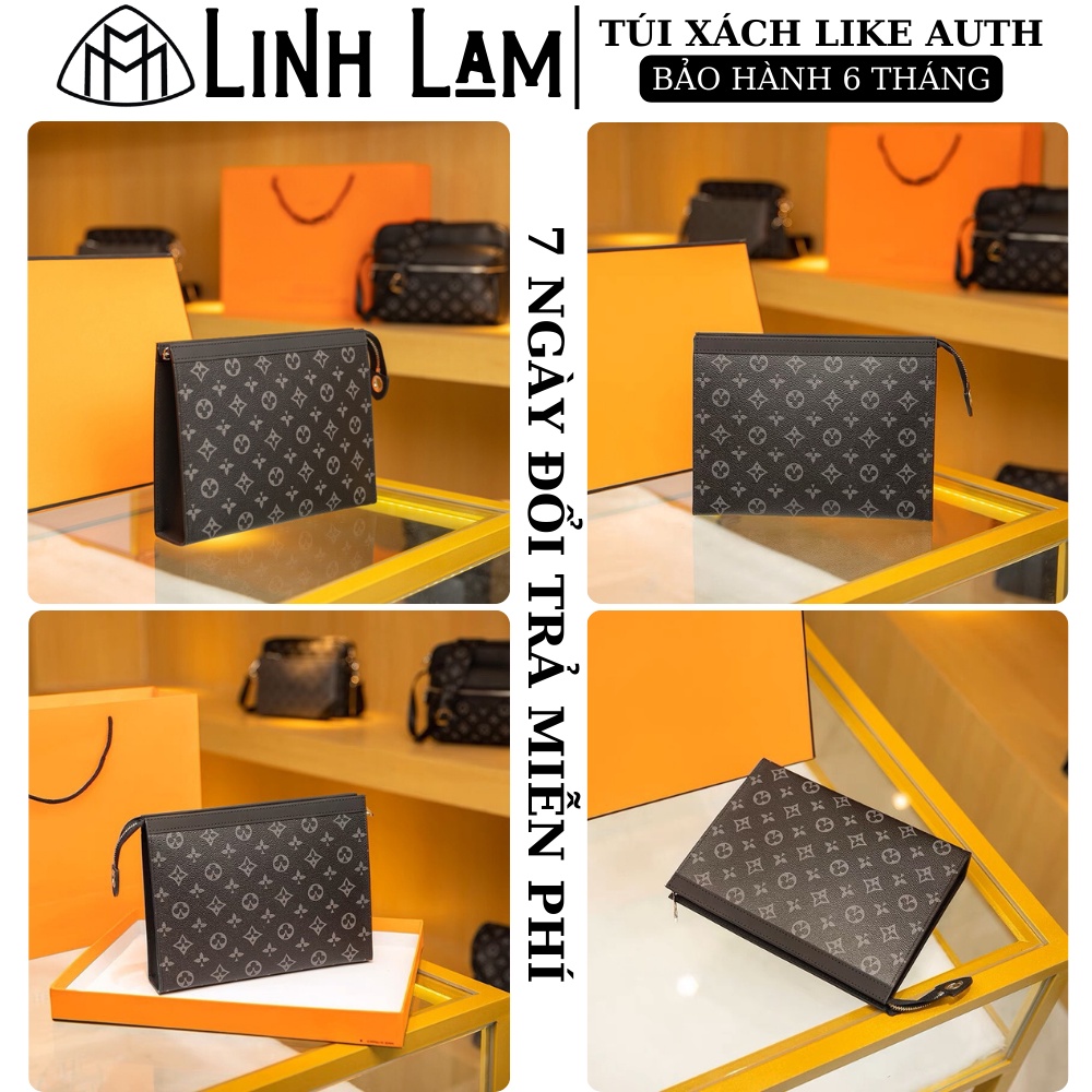 Ví nam cầm tay sang chảnh, ví nam clutch cao cấp,Size 25cm fullbox nam châm giấy nến, bảo hành 6 tháng