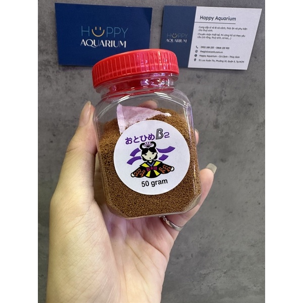 Cám Nhật B2 (chiết lẻ hủ 50g) - tốt nhất cho cá betta guppy