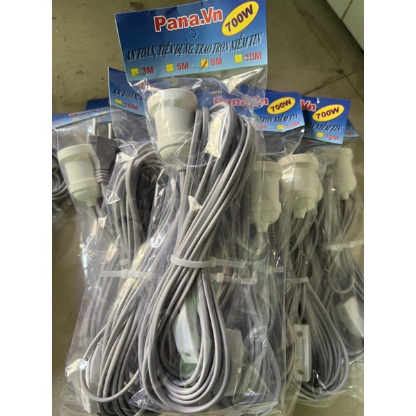 Dây đuôi đèn liền công tắc PANA 3m 5m 8m 10m