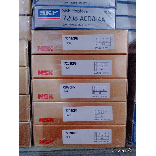 Vòng bi CAO TỐC P5 NSK/NACHI  7200-7201-7202-7203-7204-7205-7206-7207-7208-7209