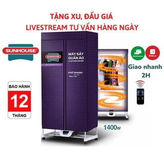 Máy sấy quần áo Sunhouse SHD2707 - Sấy 15kg, có điều khiển từ xa