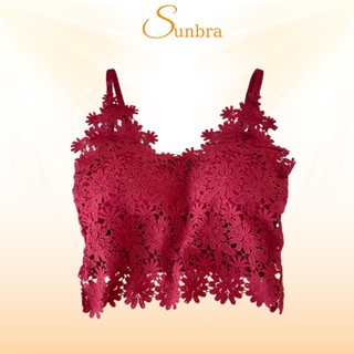 Áo lót ngực họa tiết ren hoa đệm mút nâng ngực sexy quyến rũ sunbra 1802