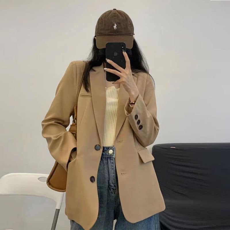 Áo blazer cúc dọc hàng QC
