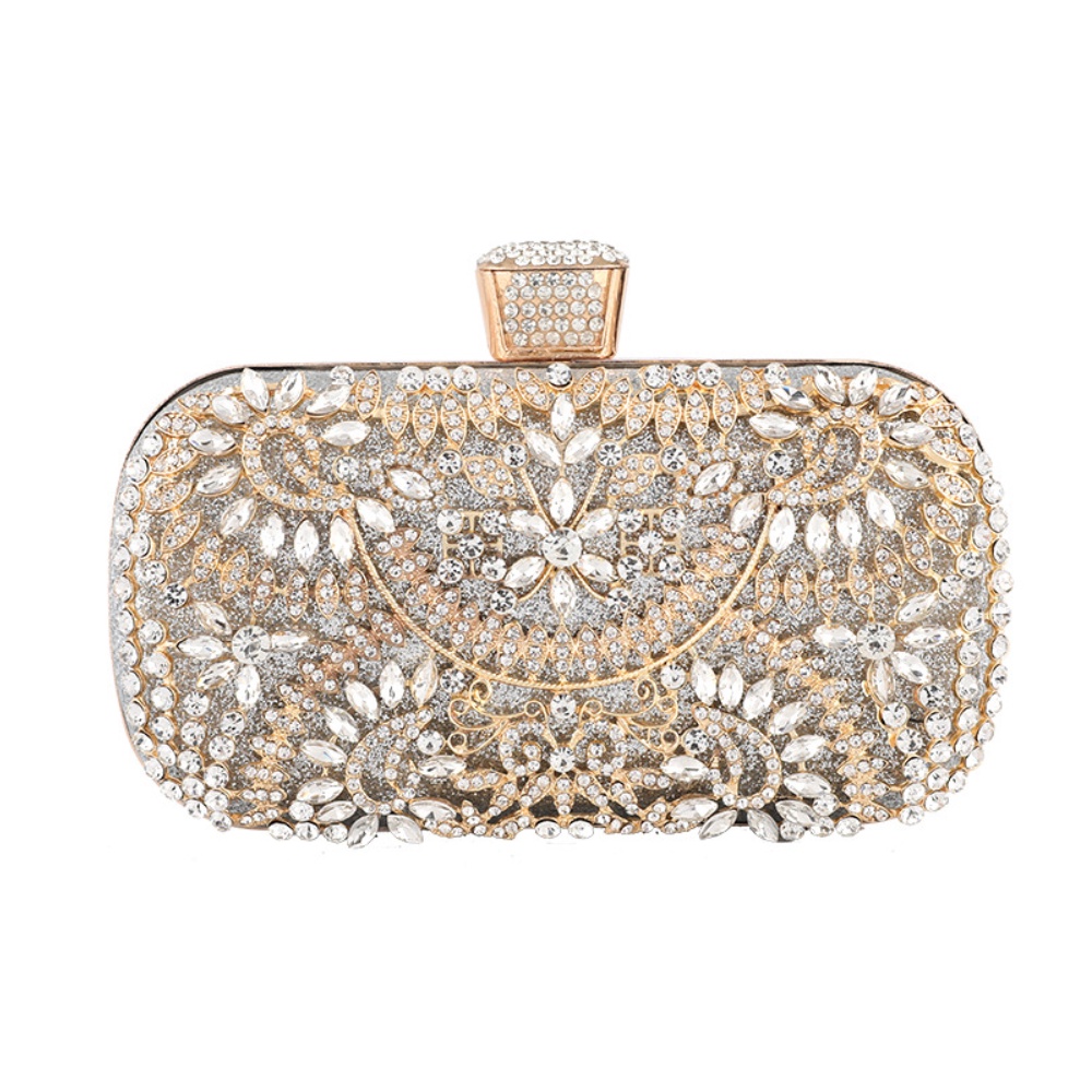 Ví Cầm Tay Đính Kim Cương Giả Sang Trọng Cho Nữ