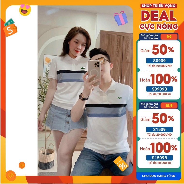 Áo Polo Nam Nữ Cặp Đôi Siêu Đẹp,Siêu Hott