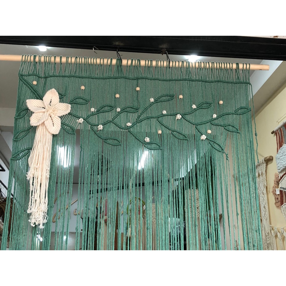 Rèm Cửa Họa Tiết Xinh Xắn Dùng Trang Trí Nội Thất, Rèm của macrame Handmade