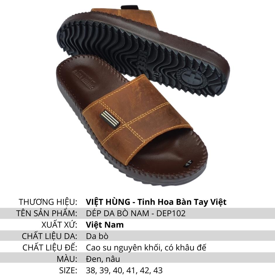 DÉP DA BÒ NAM 102 QUAI NGANG ĐẾ KHÂU VIỀN ĐẸP