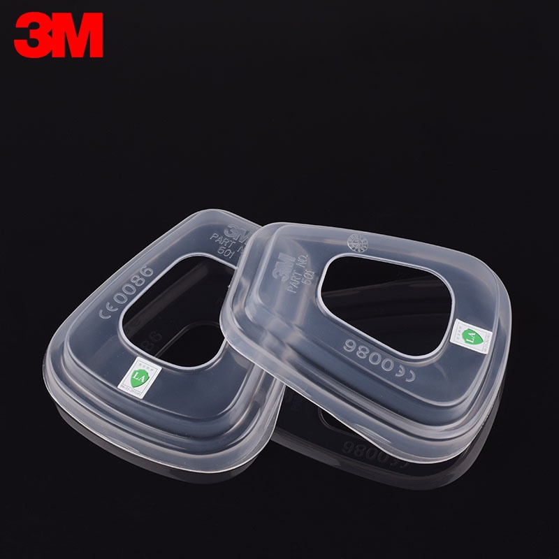2 Nắp giữ bông lọc 3M 501 dùng cho mặt nạ phòng độc chống bụi 3M 6200, 6800, 7502, ...
