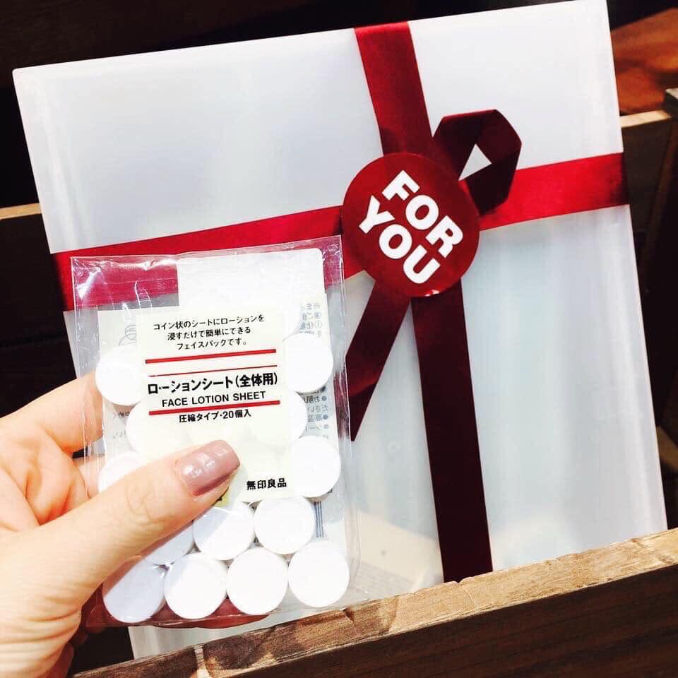 Mặt Nạ Giấy Viên Nén MUJI Lotion Mask 20 viên-Nội Địa Nhật