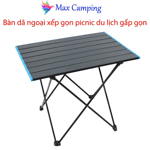Bàn dã ngoại xếp gọn picnic du lịch gấp gọn bằng hợp kim nhôm nhẹ, gấp gọn, chắc chắn, độ bền cao.