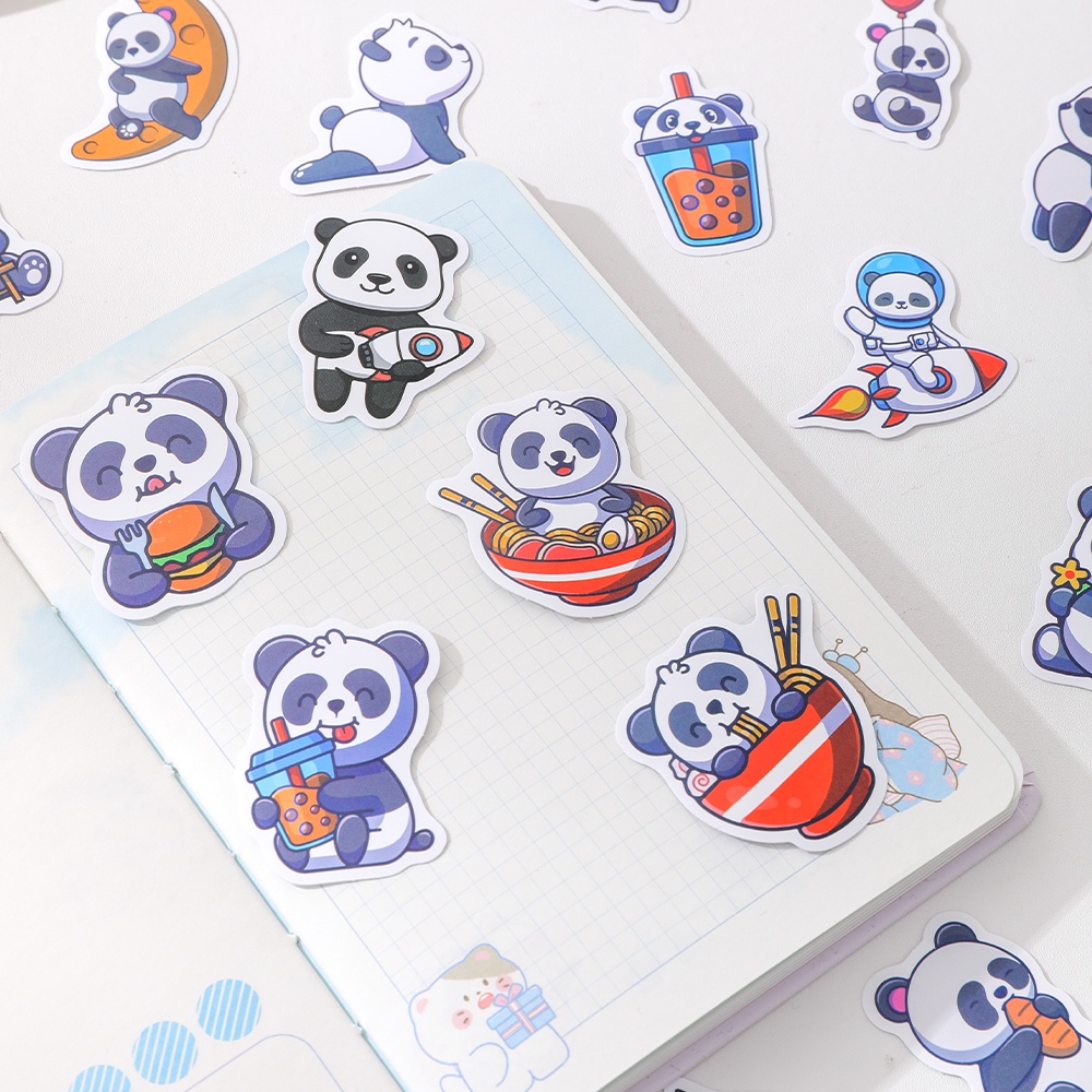 Túi 50 Miếng Dán Họa Tiết Hoạt Hình Trang Trí Sổ Tay / Nhật Ký Diy