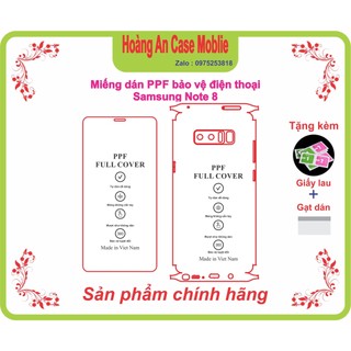 Miếng dán ppf bảo vệ điện thoại samsung Note 8