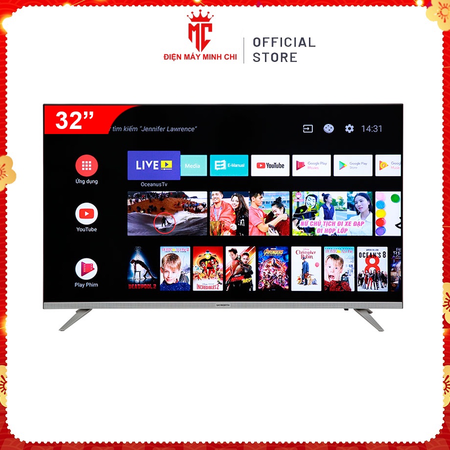 Smart Tivi Islim Asanzo 32 Inch Model 32E6