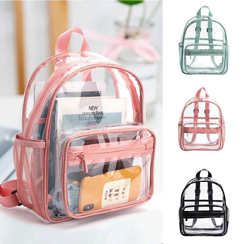 Balo nu trong suốt pvc thoi trang